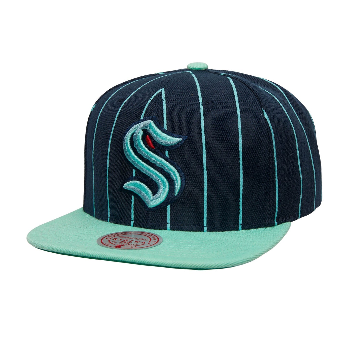 Mitchell & Ness Men's NHL Team Pin Snapback Kraken Snapback Caps