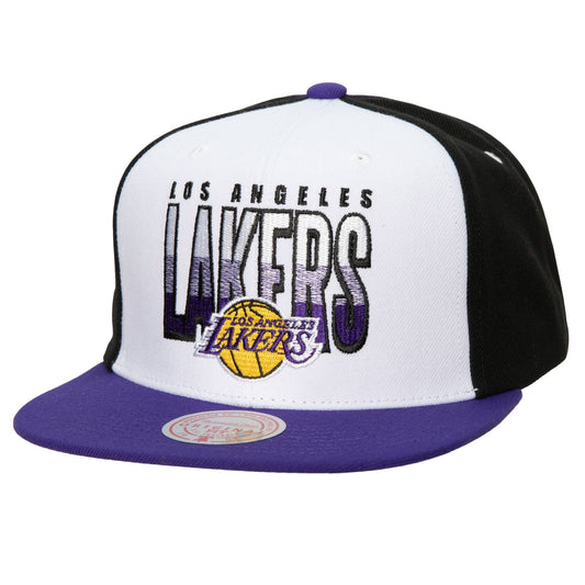 Mitchell & Ness Men's NBA Billboard 2 Snapback Lakers White-Purple