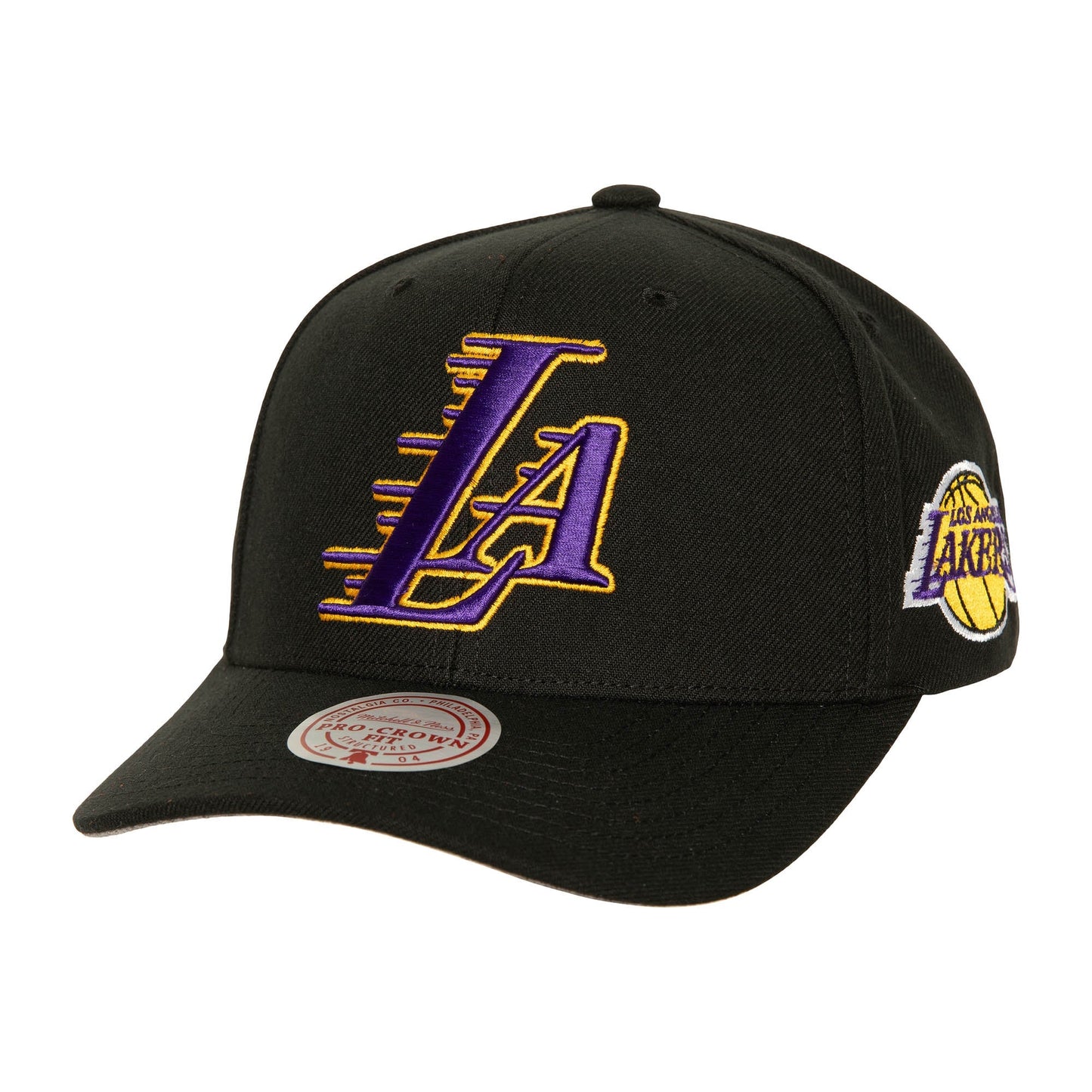 Men's Mitchell & Ness NBA Icon Grail Pro Snapback Lakers - Black