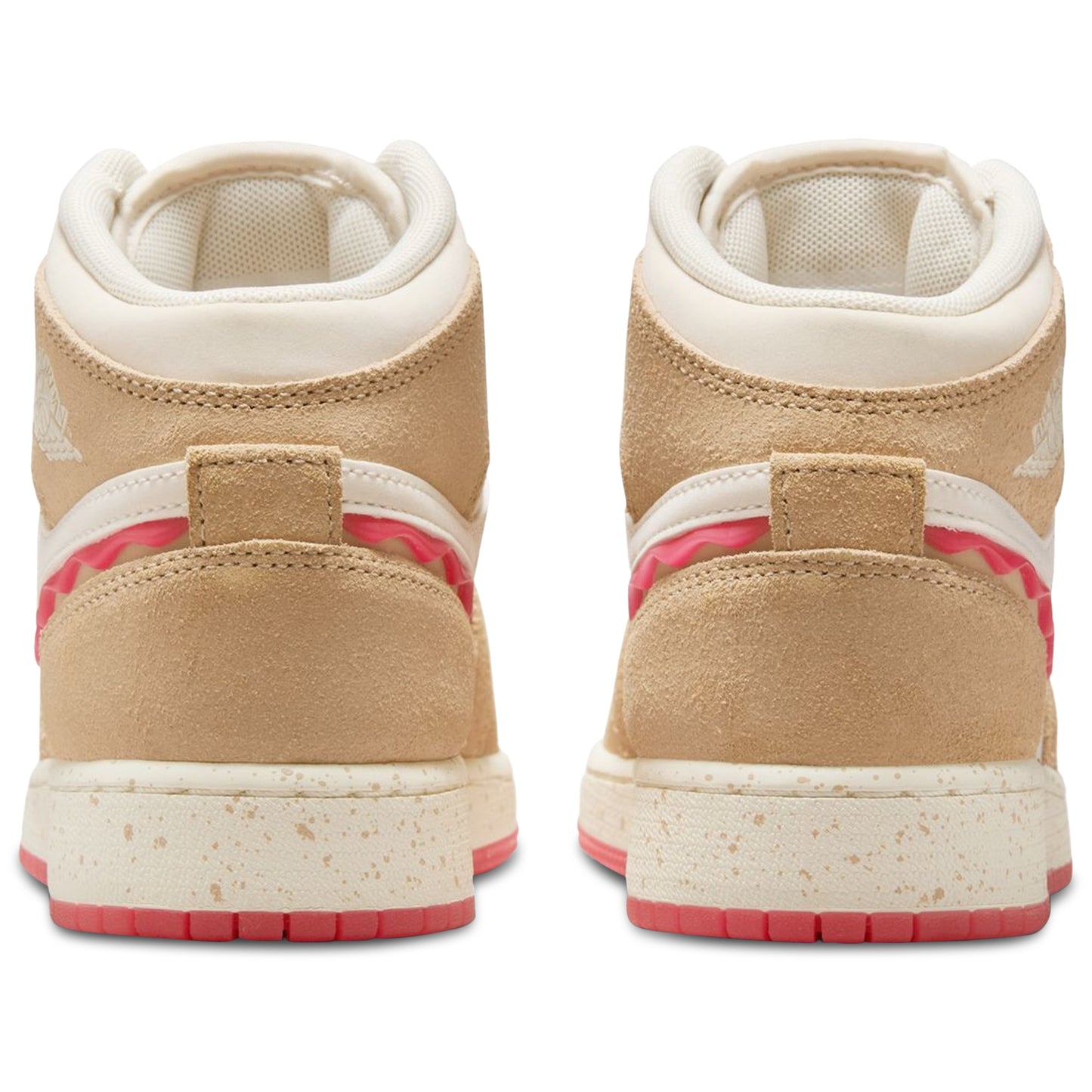 [hj5958-206] Grade School Air Jordan Retro 1 Mid Se 'peanut Butter & Jelly'
