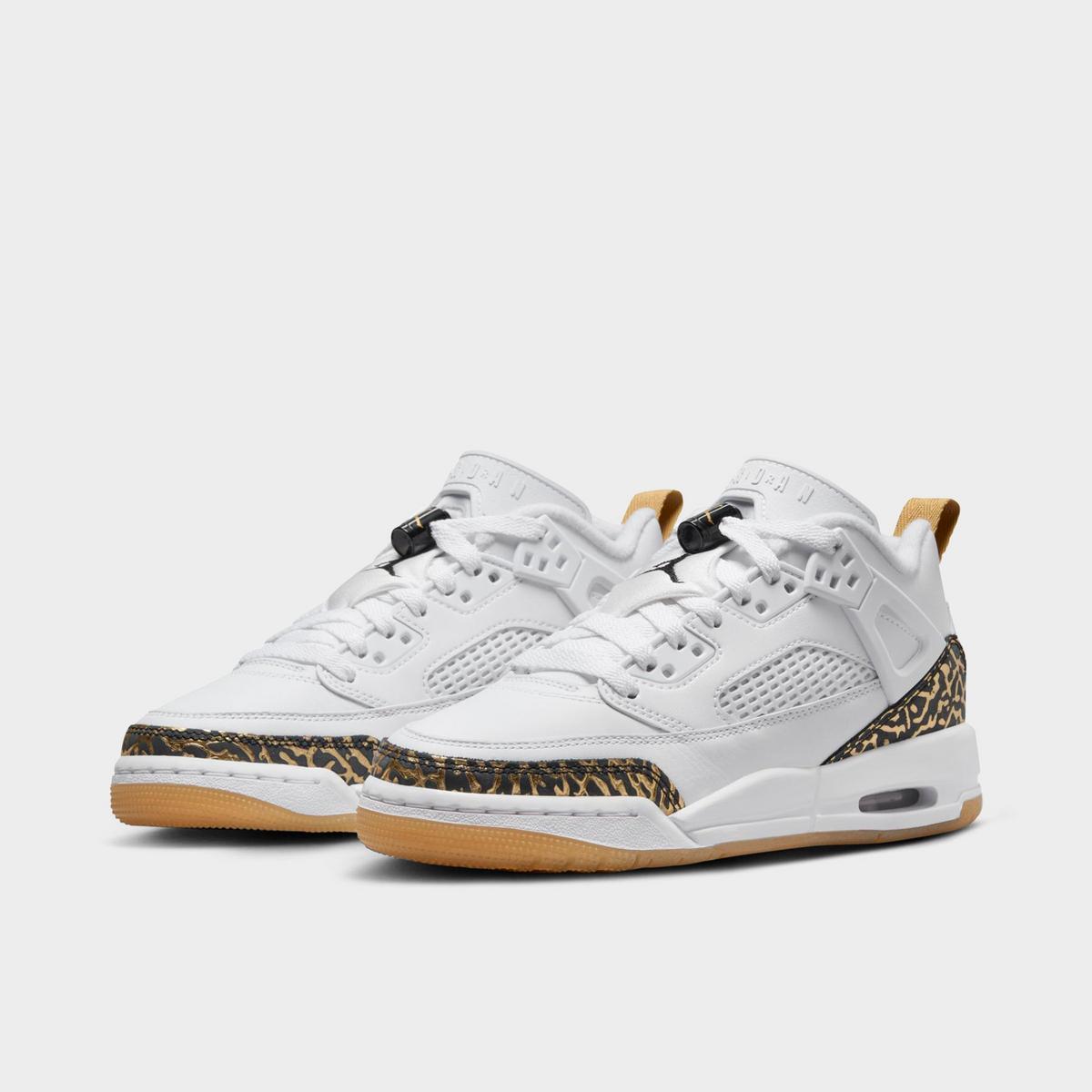 [hj9022-100] Grade School Air Jordan Spizike Low 'white Metallic Gold Sail Black'