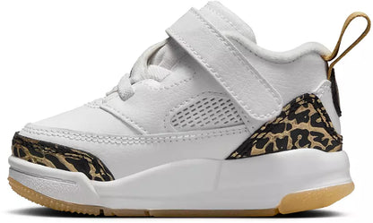 [hj9965-100] Toddlers Air Jordan Spizike Low 'white Metallic Gold Sail Black'
