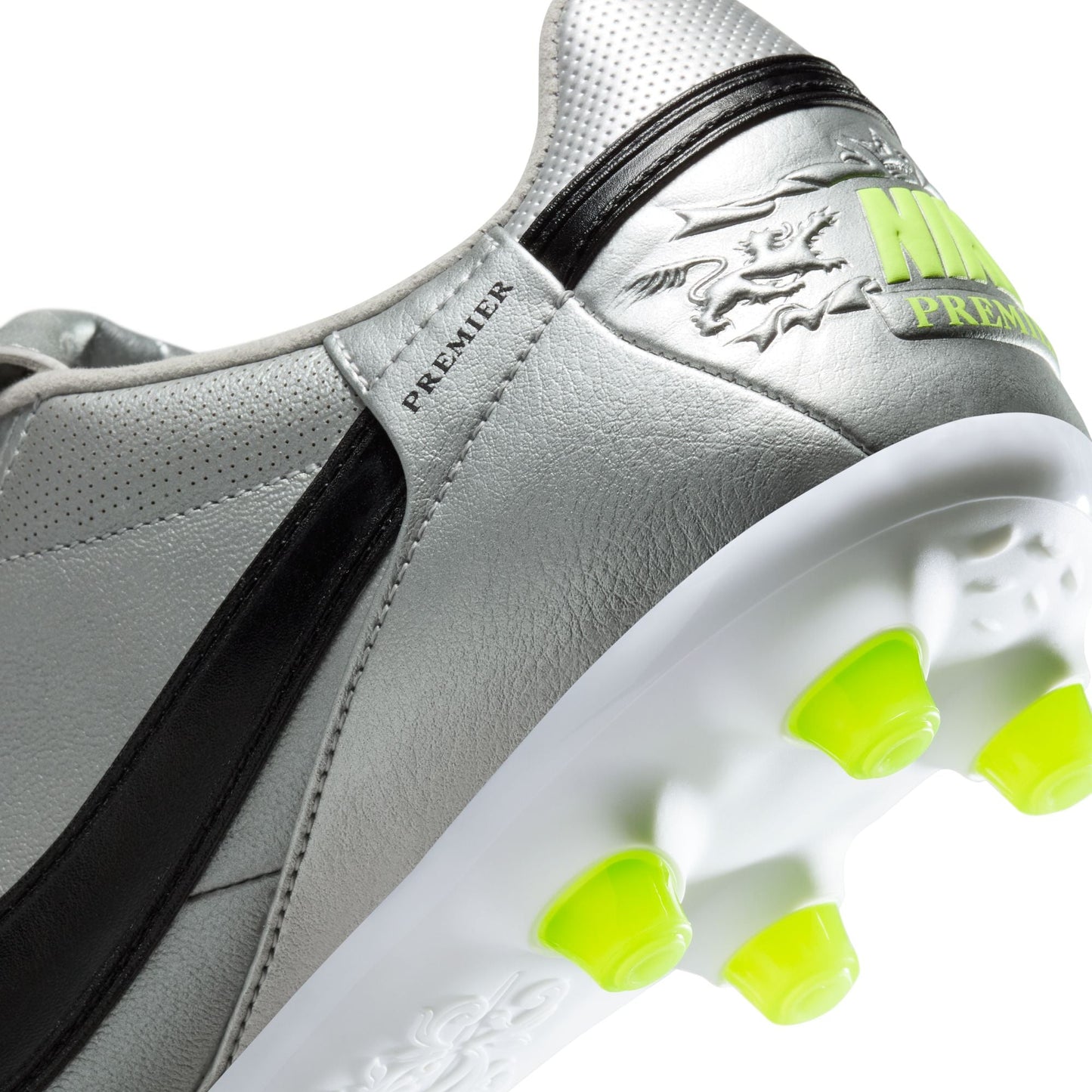 [hm0265-004] Mens Nike the Premier Iii U Fg 'metallic Silver Volt'