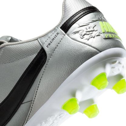 [hm0265-004] Mens Nike the Premier Iii U Fg 'metallic Silver Volt'