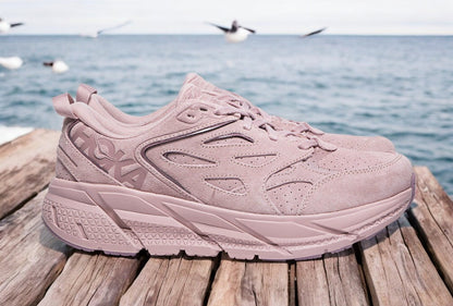 Hoka Men's One One Clifton L Suede 'Pale Mauve'