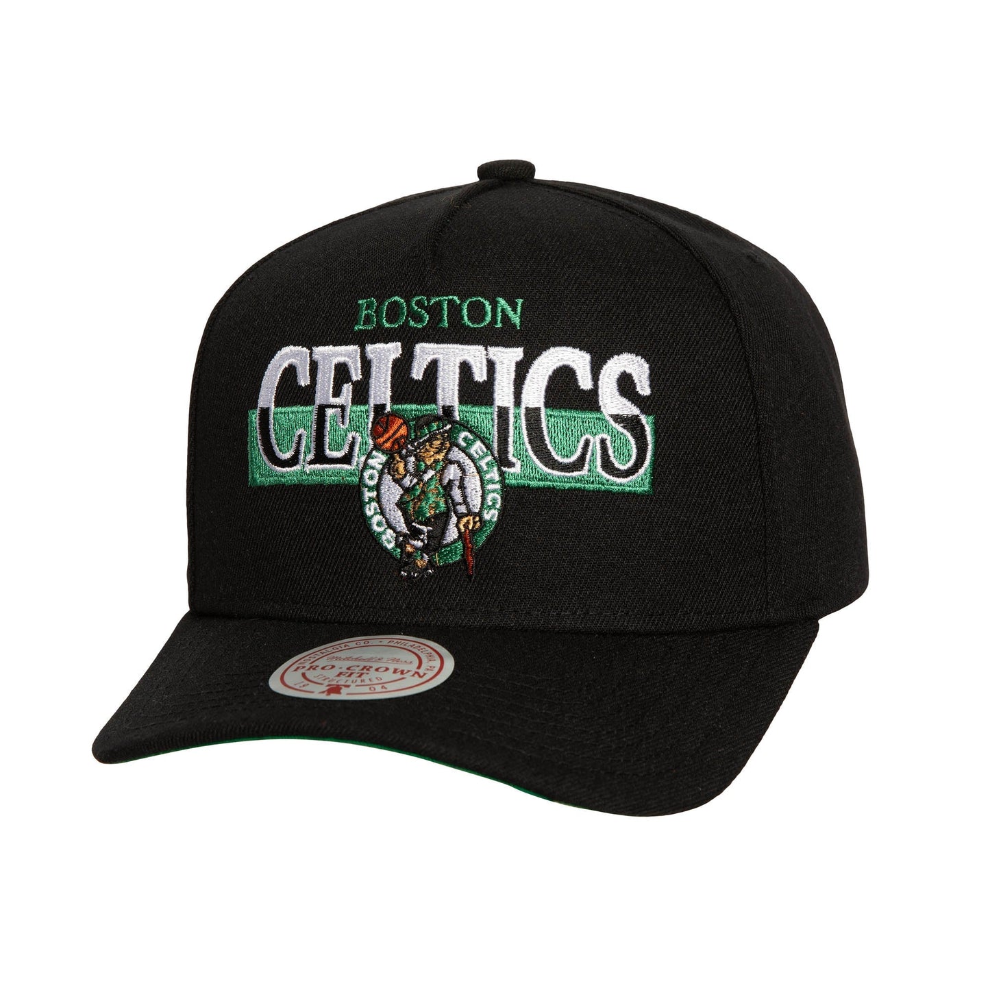 Mitchell & Ness Men's NBA Panorec Pro Snapback Celtics Snapback Caps