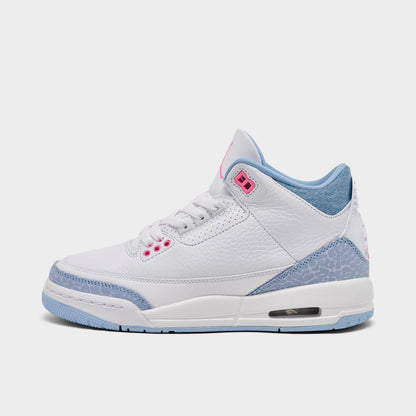 [hq0784-101] Grade School Air Jordan Retro 3 'white Cobalt Bliss (gs)'