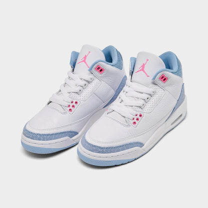 [hq0784-101] Grade School Air Jordan Retro 3 'white Cobalt Bliss (gs)'