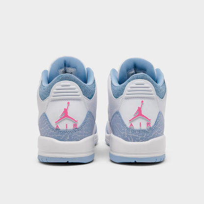 [hq0784-101] Grade School Air Jordan Retro 3 'white Cobalt Bliss (gs)'