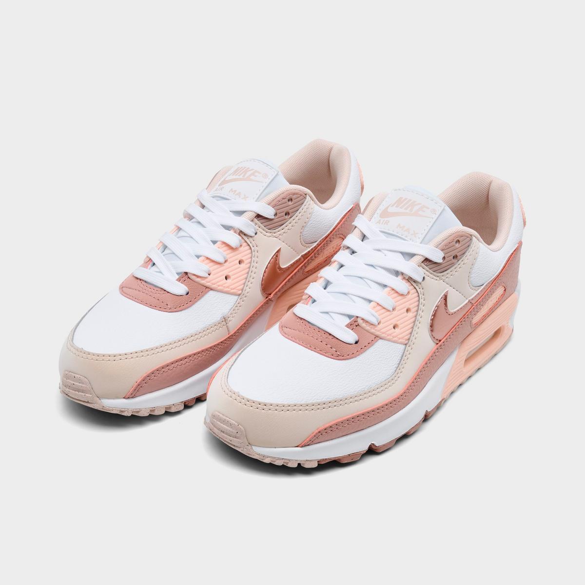 [hq1783-100] Womens Nike Air Max 90 Nn Premium 'washed Coral Particle Pink'