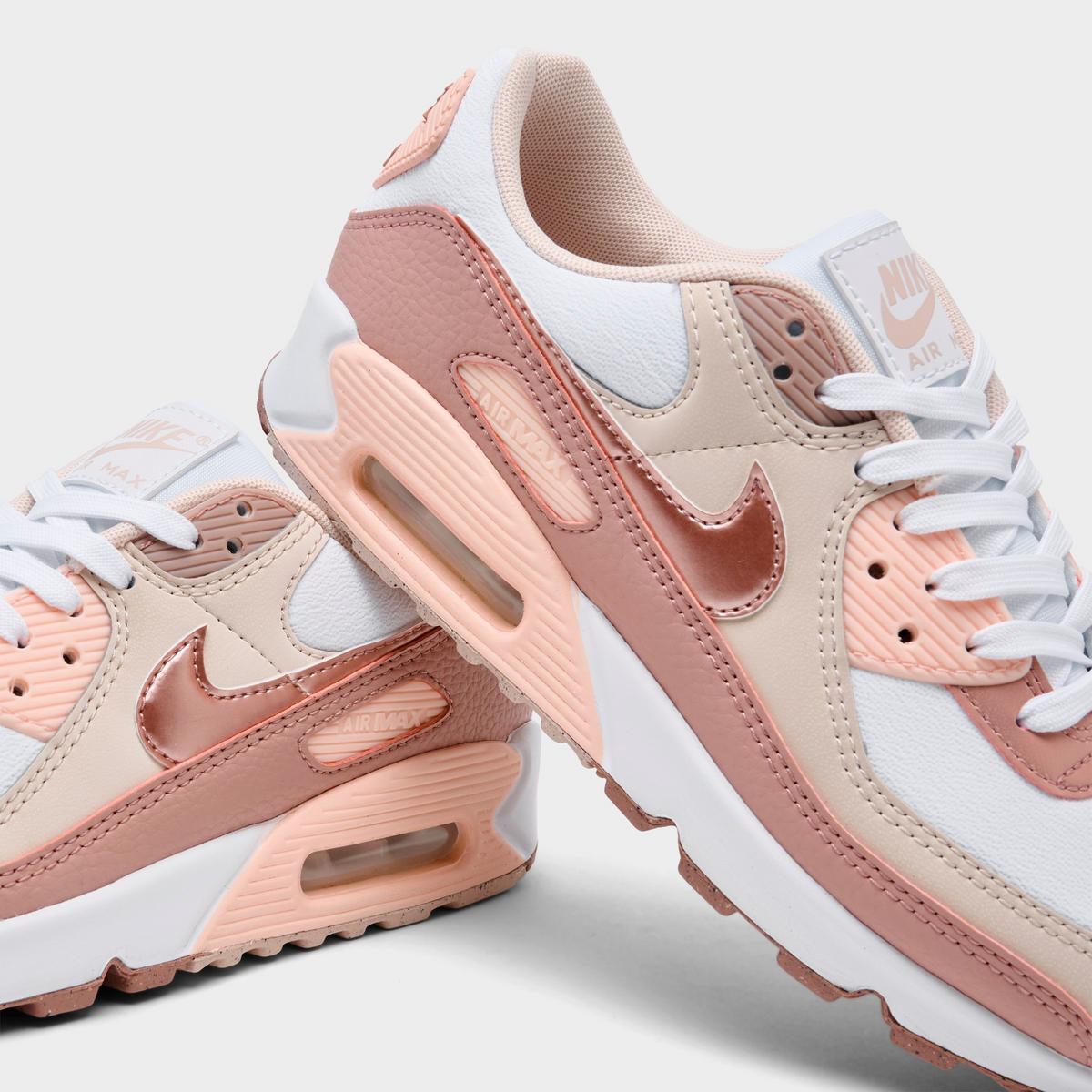 [hq1783-100] Womens Nike Air Max 90 Nn Premium 'washed Coral Particle Pink'