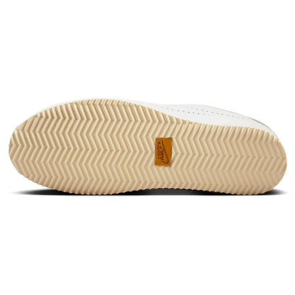 Nike Women's Cortez Leather White/Bronze Perforated Swoosh