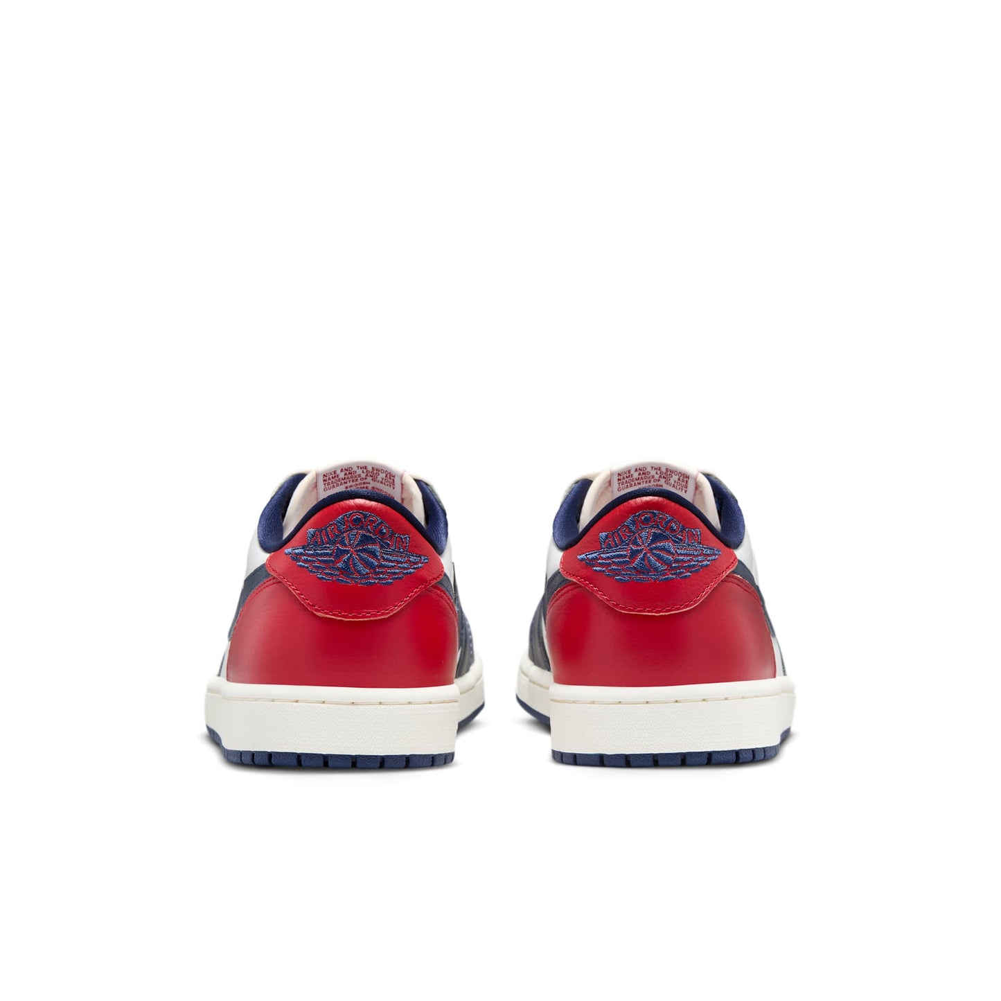 Air Jordan Men's Retro 1 Low 'Gym Red & Midnight Navy' Sneakers