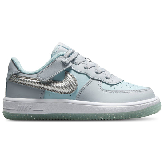 Nike Preschool Air Force 1 Low EasyOn Pure Platinum/Glacier Blue