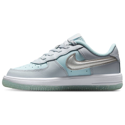 Nike Preschool Air Force 1 Low EasyOn Pure Platinum/Glacier Blue