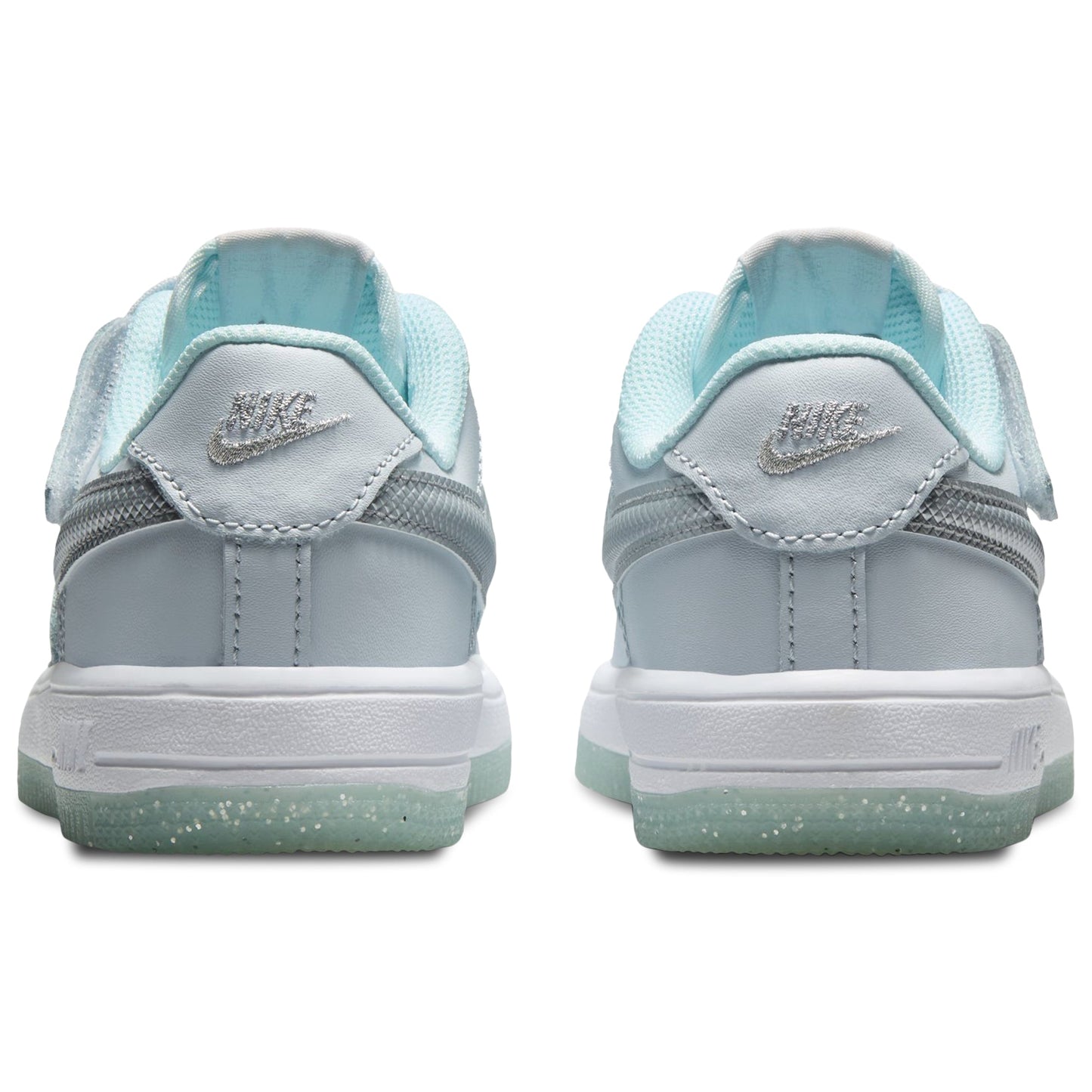Nike Preschool Air Force 1 Low EasyOn Pure Platinum/Glacier Blue