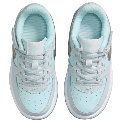 Nike Preschool Air Force 1 Low EasyOn Pure Platinum/Glacier Blue