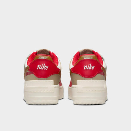 [hq3400-030] Womens Nike Air Force 1 Low Shadow 'phantom Fire Red Khaki'