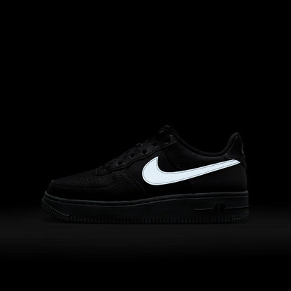 Nike Grade School Air Force 1 Low 'Black Wolf Grey' Gs Sneakers