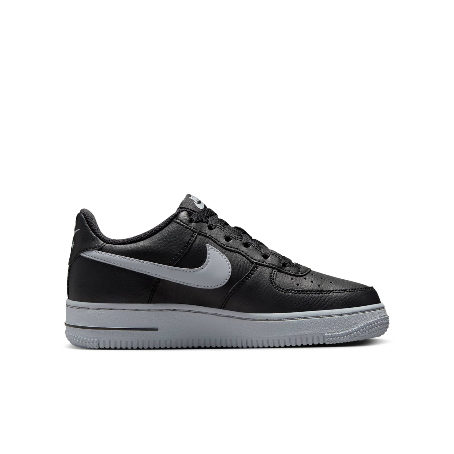 Nike Grade School Air Force 1 Low 'Black Wolf Grey' Gs Sneakers