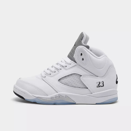 Preschool Air Jordan 5 Retro - White Metallic (2026)