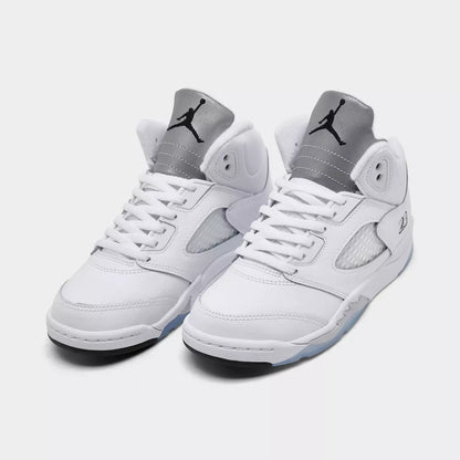 Preschool Air Jordan 5 Retro - White Metallic (2026)