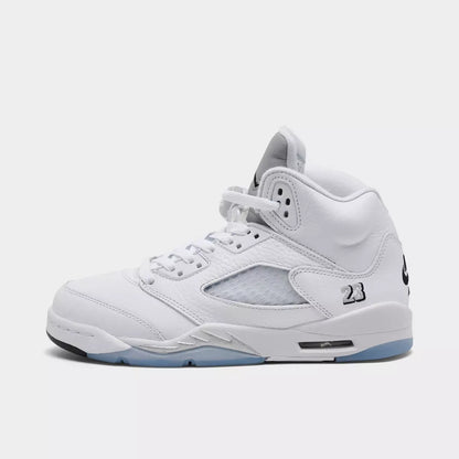 Grade School Air Jordan 5 Retro - White Metallic (2026)