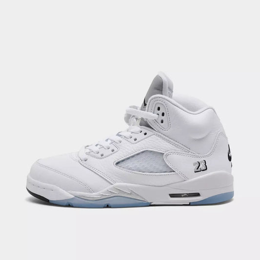 Grade School Air Jordan 5 Retro - White Metallic (2026)