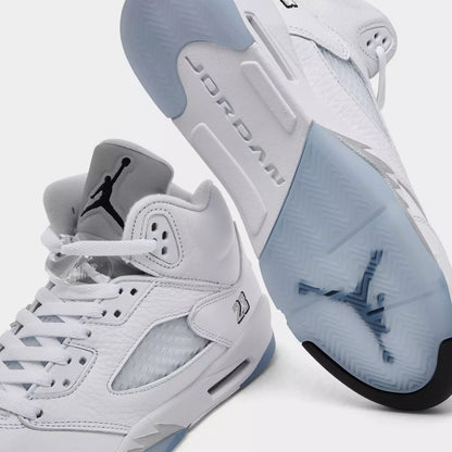 Grade School Air Jordan 5 Retro - White Metallic (2026)