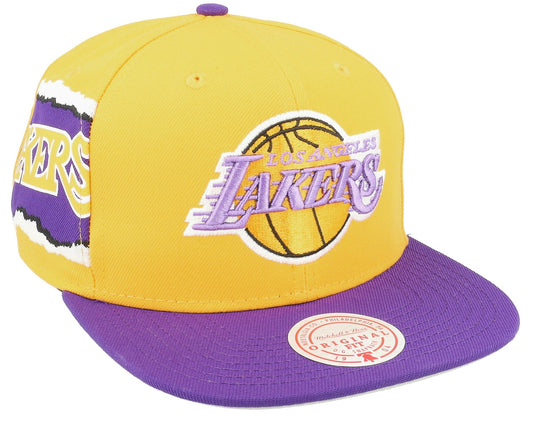Men's Mitchell & Ness NBA Jumbotron Snapback Hwc Lakers - Yellow-Purple