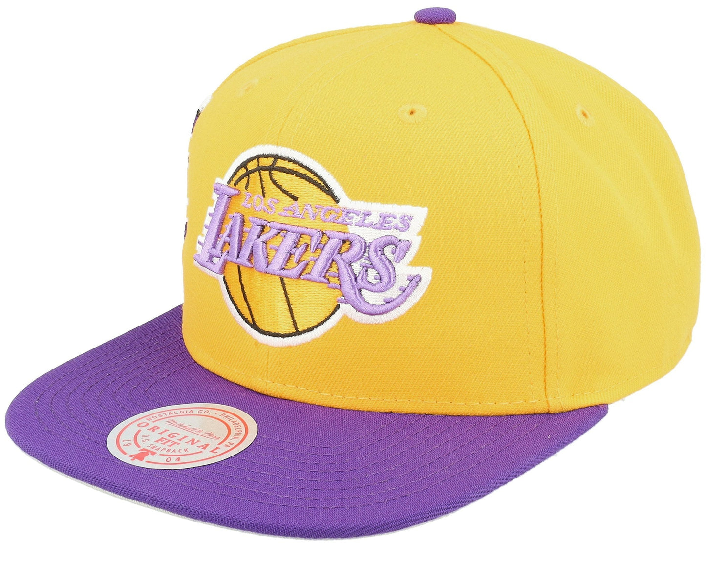 Men's Mitchell & Ness NBA Jumbotron Snapback Hwc Lakers - Yellow-Purple