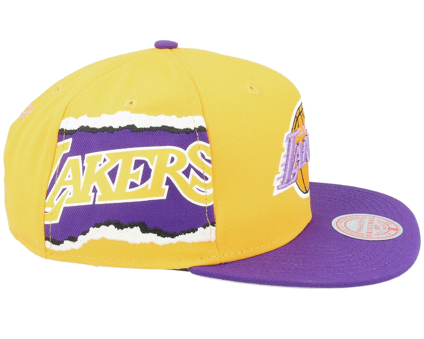 Men's Mitchell & Ness NBA Jumbotron Snapback Hwc Lakers - Yellow-Purple