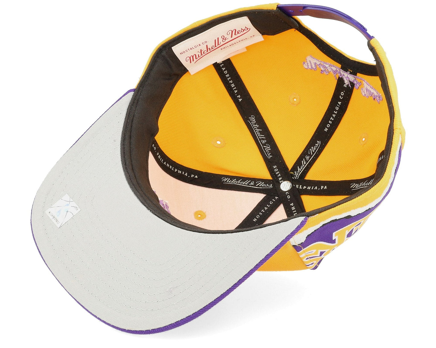 Men's Mitchell & Ness NBA Jumbotron Snapback Hwc Lakers - Yellow-Purple