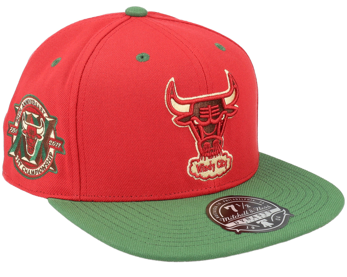Mitchell & Ness Men's NBA Chicaco Bulls Nightmare Fitted Fitted Caps