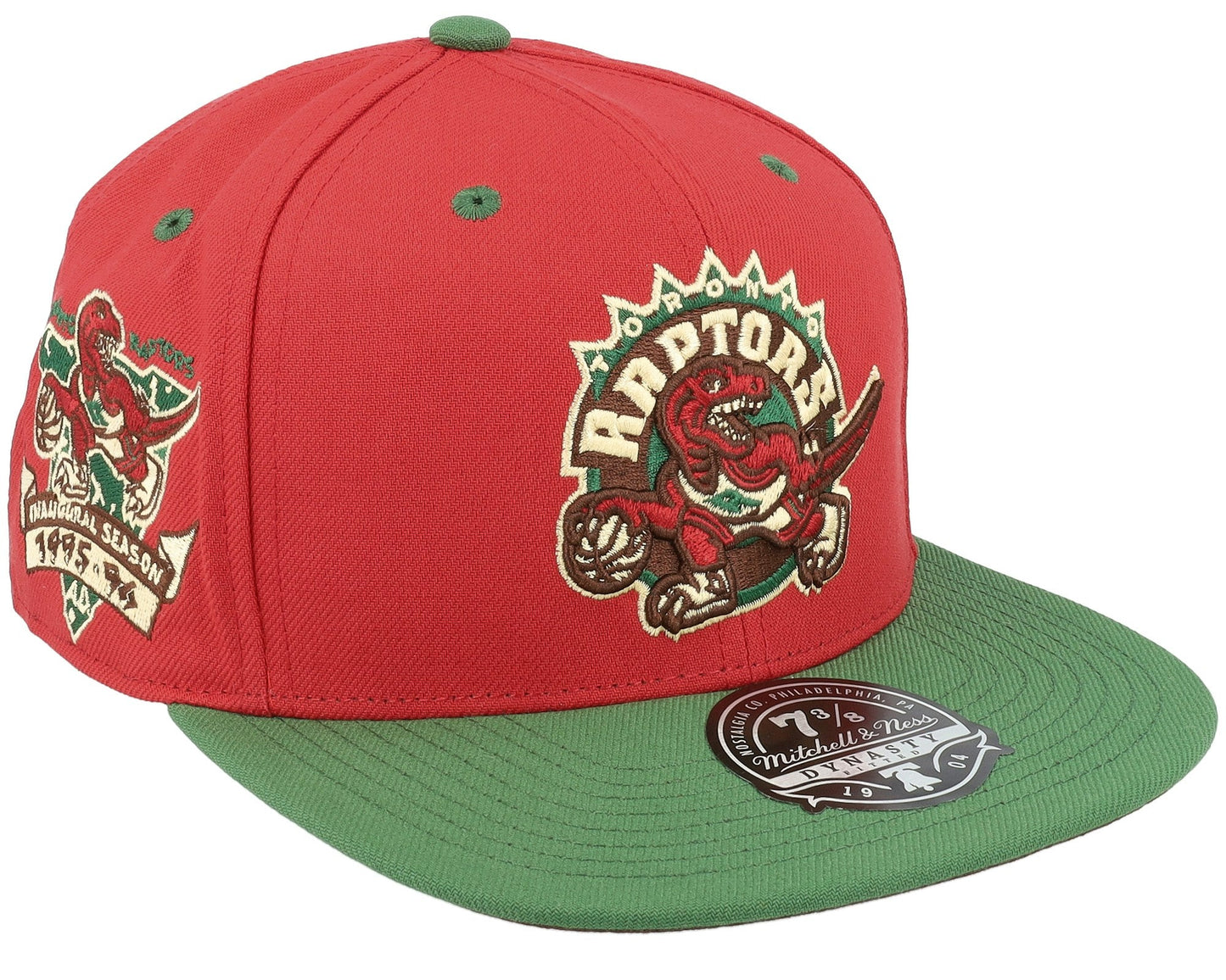 Men's Mitchell & Ness NBA Nightmare Fitted Hwc Raptors - Red