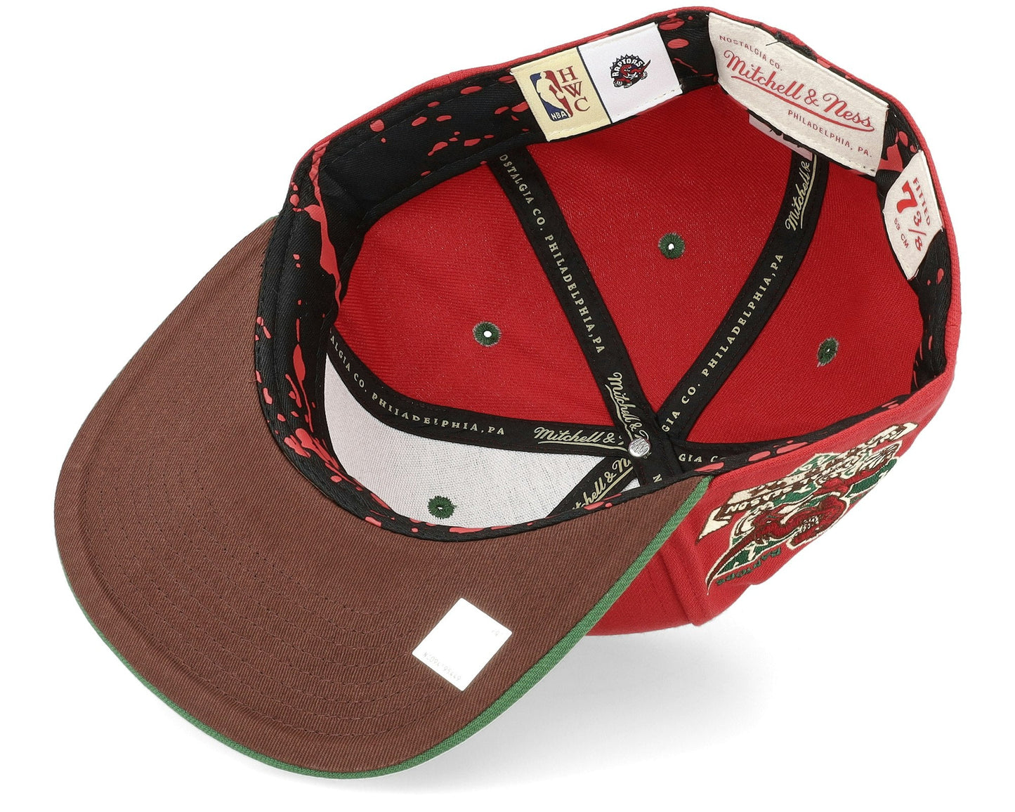 Men's Mitchell & Ness NBA Nightmare Fitted Hwc Raptors - Red