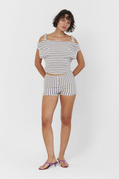 Jaci Shorts in Seaside Stripe