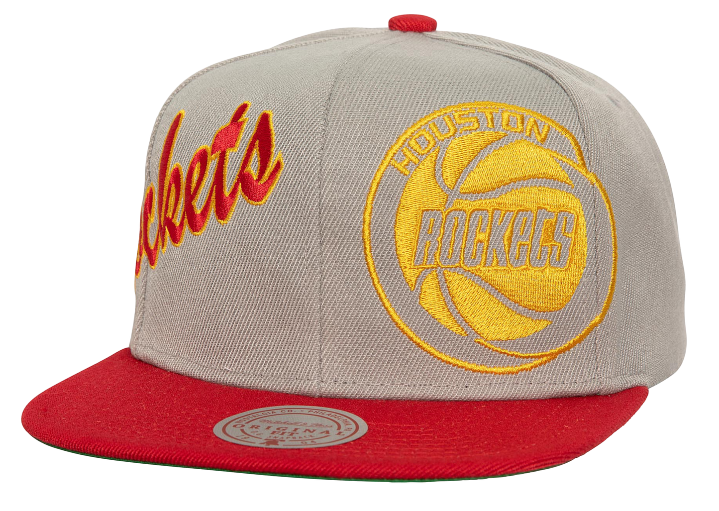 Mitchell & Ness Men's NBA Knock Out Panel Snapback Hwc Rockets Snapback Caps