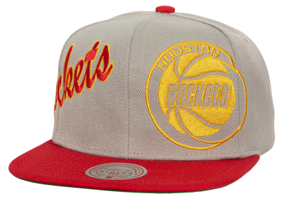Mitchell & Ness Men's NBA Knock Out Panel Snapback Hwc Rockets Snapback Caps