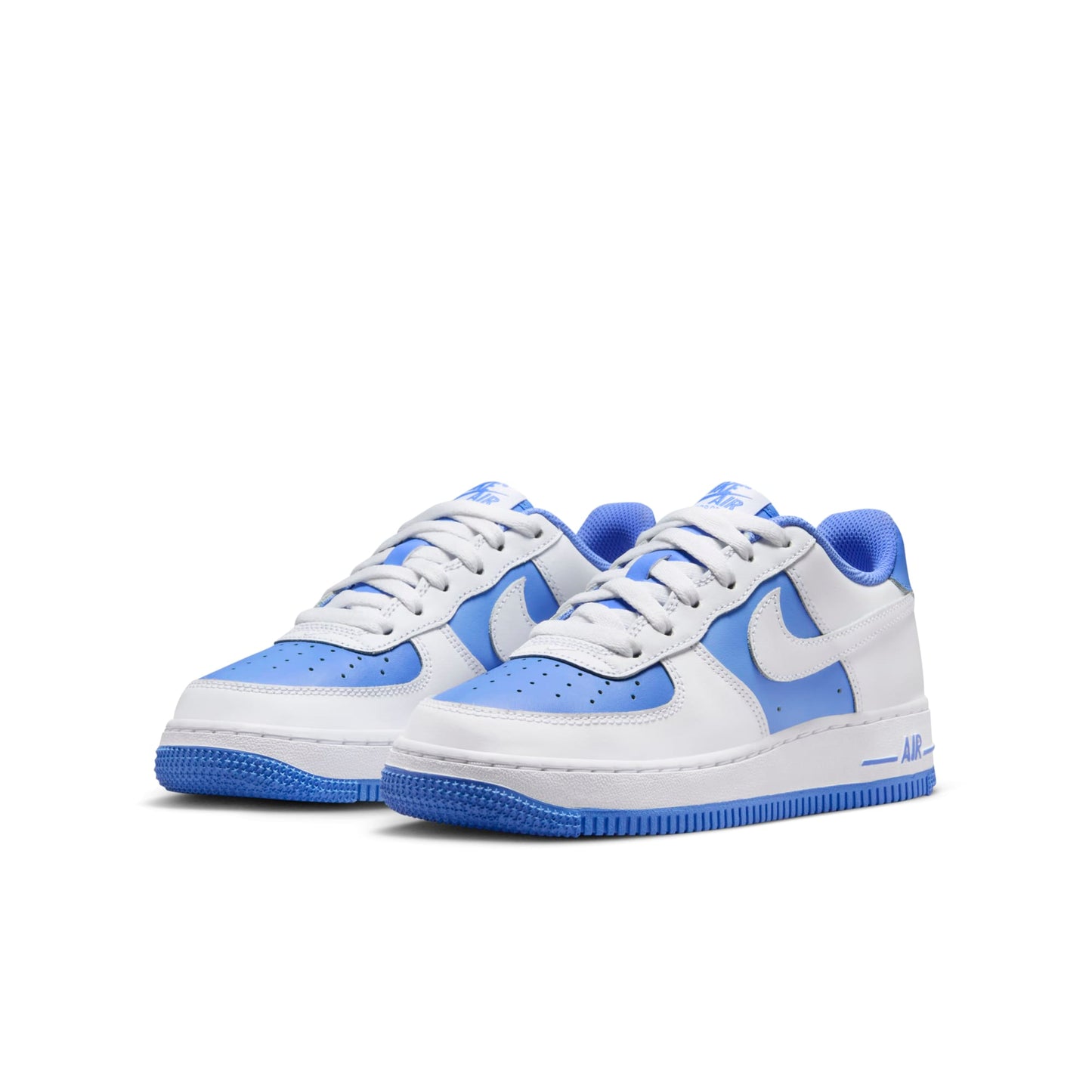 Nike Grade School Air Force 1 Low 'White Light Blue' Gs Sneakers