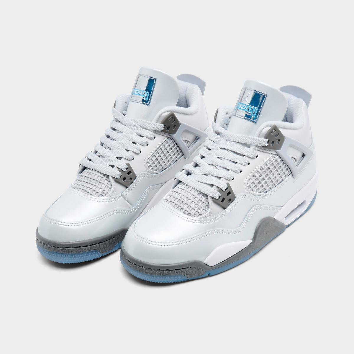 [hv4401-014] Grade School Air Jordan Retro 4 'photon Dust Blue Chill'