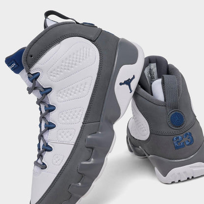 Grade School Air Jordan 9 Retro - Flint Grey/French Blue (2026)