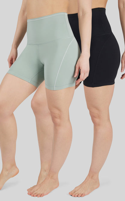 2 PK Lux Super High Waist 5" Bike Short