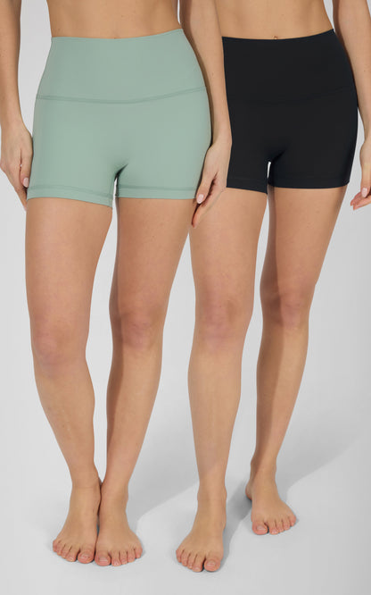SKN 3.5" No Front Seam  Biker Shorts 2 PK