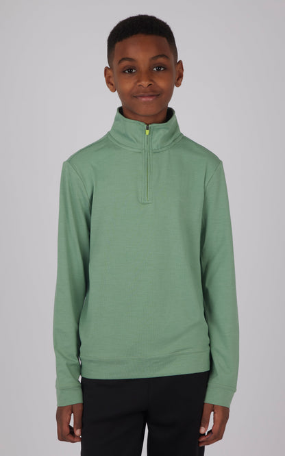 Boys Quarter Zip Pullover Sweatshirt