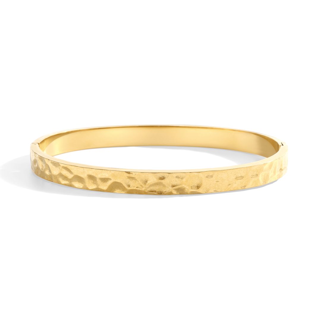 Mint & Lily Hammered Gold Cuff Bracelet