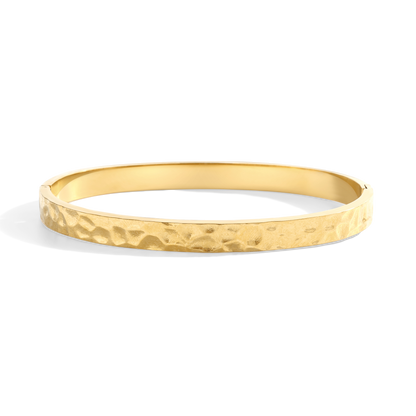 Mint & Lily Hammered Gold Cuff Bracelet