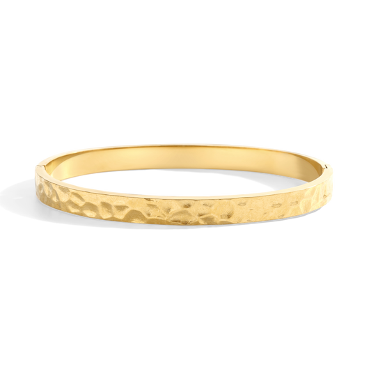 Mint & Lily Hammered Gold Cuff Bracelet