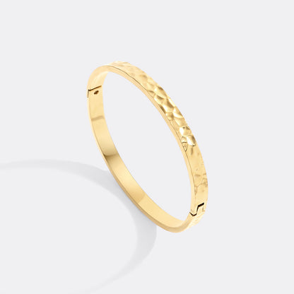 Mint & Lily Hammered Gold Cuff Bracelet