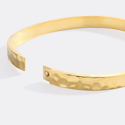 Mint & Lily Hammered Gold Cuff Bracelet